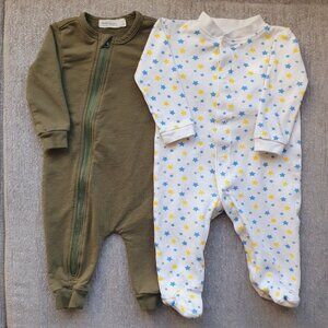Bundle of Two One-Piece Sleepers Size 6 Months Emma&Jack Miles